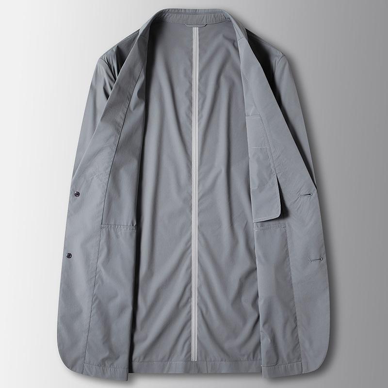 Весна и лето Тонкий легкий роскошный деловой однотонный молодежный однобортный пиджак в западном стиле