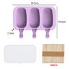 Silicone Ice Cream Mold Popsicle Molds with Lid DIY Homemade Ice Lolly Mold Ice Cream Popsicle Ice Pop Maker Mould