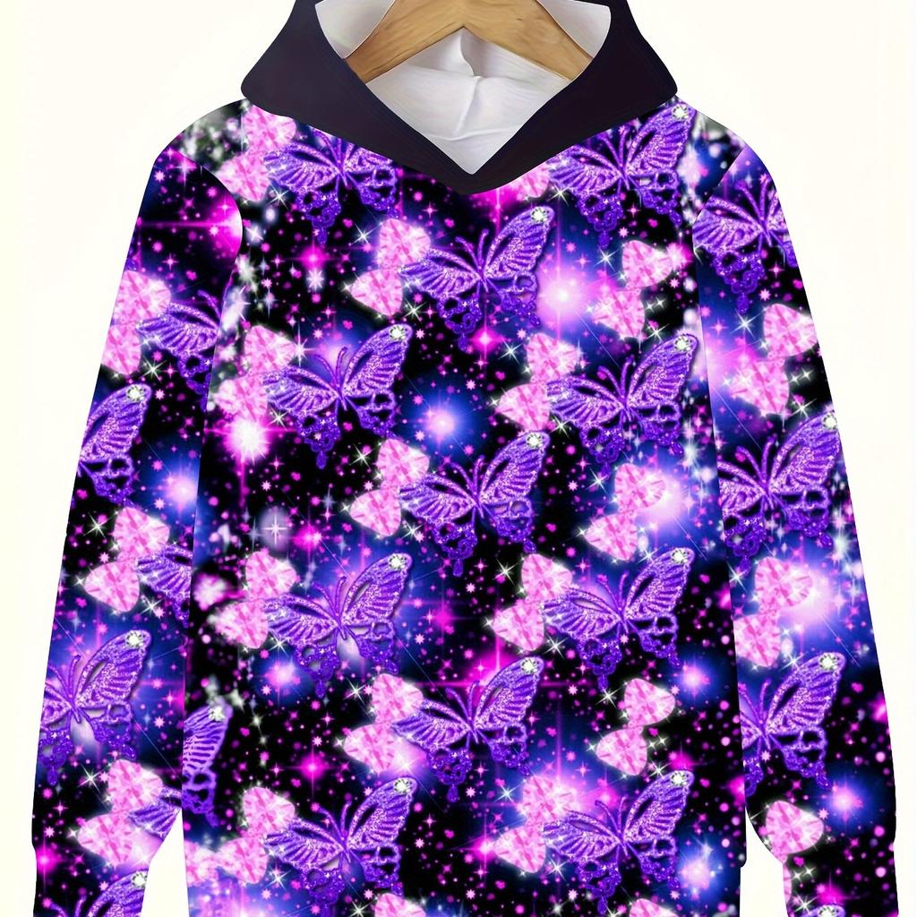 Детская одежда Толстовки с капюшоном для девочек с длинным рукавом 3D милые животные принт детская одежда весна-осень повседневная кавайная одежда для девочек на открытом воздухе топы