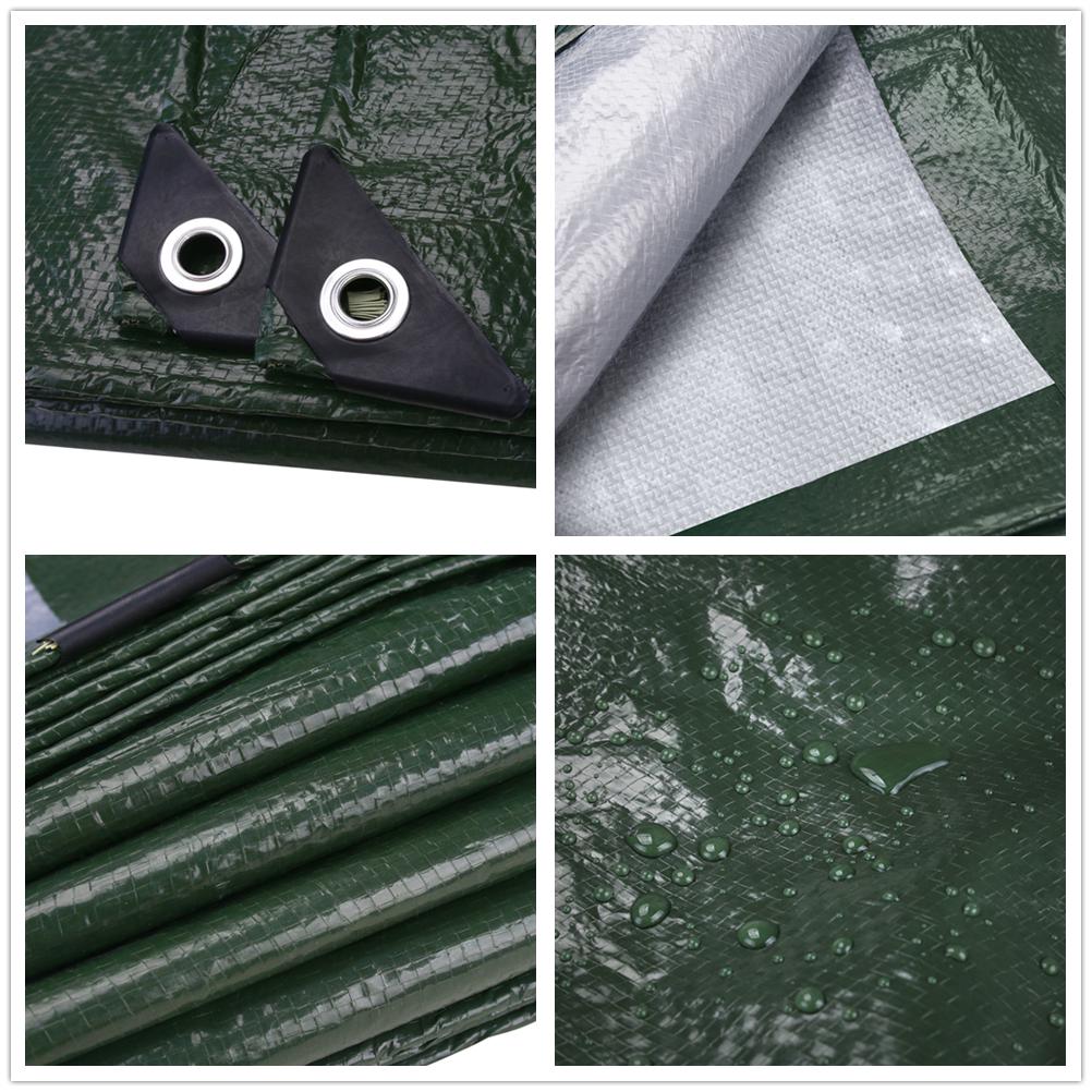 Большой водонепроницаемый брезент, толстый брезент, идеально подходит для палаток, лодок, автофургонов, бассейнов, многоцелевой защиты для использования в помещении и на открытом воздухе