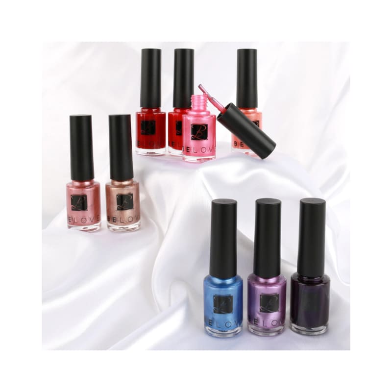 Маникюр GS28 Розовое золото с блеском