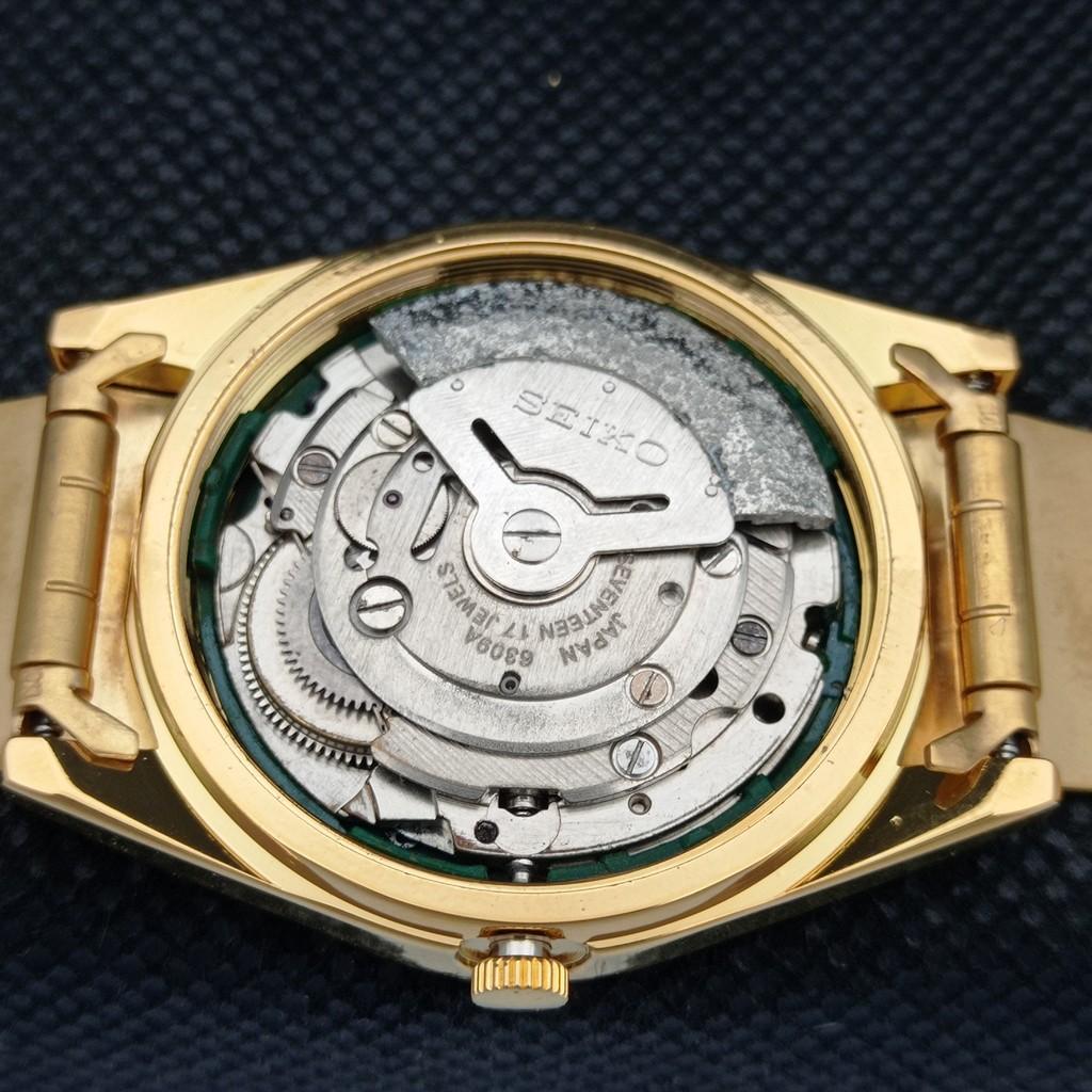 ВОССТАНОВЛЕННЫЕ ВИНТАЖНЫЕ SEIKO 5 AUTO 6309A ЯПОНИЯ МУЖСКИЕ ЧАСЫ D/D ЧЕРНЫЕ 587b-a308614-9 SKU587b-a308614