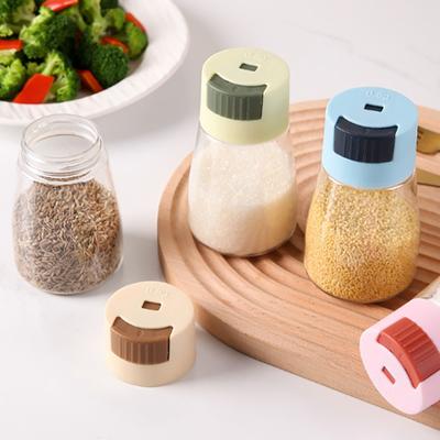 1 шт. 0,5 г бытовой кухонный пресс тип количественный герметичный прозрачный стеклянный кухонный инвентарь бутылка для контроля соли банка для приправ