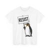 Resist Penguin Shirt, Penguin No Tariffs Women Men Funny Shirt