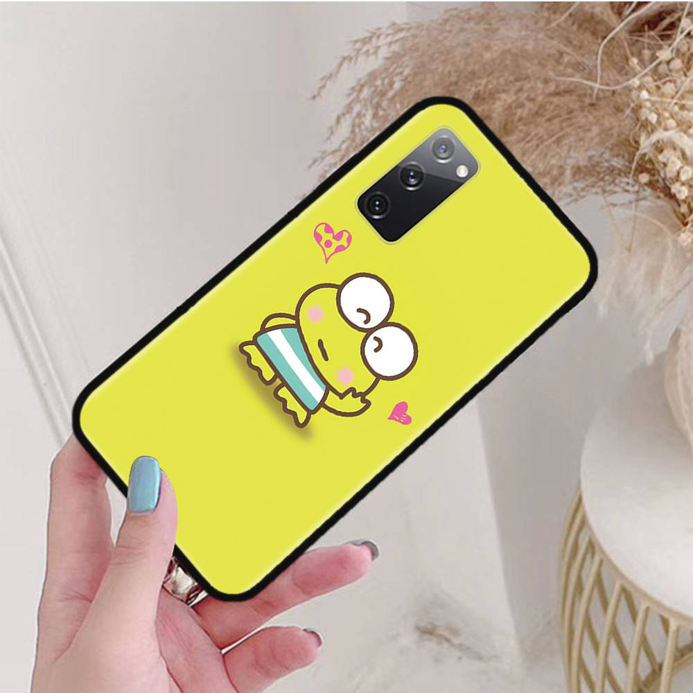 Black Case for iPhone 16 15 Plus 14 13 12 11 Pro 8 6 SE XR XS Max P30 Nova 5T Y5P Y6 Y7 Y8P Y9 Realme C30 C33 C31 L-23 Frog Keroppi