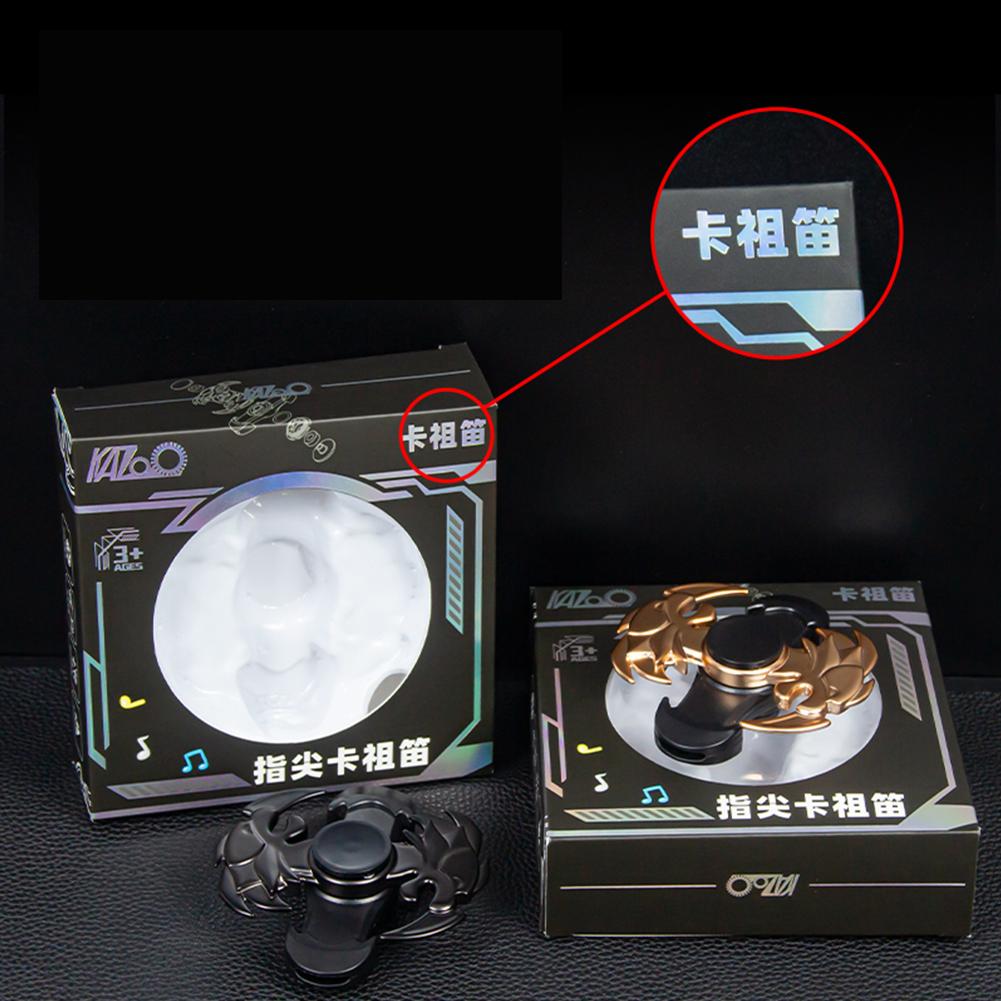 Спиннер Kazoo, вращающийся простой инструмент Kazoos из алюминиевого сплава, маленький музыкальный инструмент Kazoo, подарки для любителей музыки