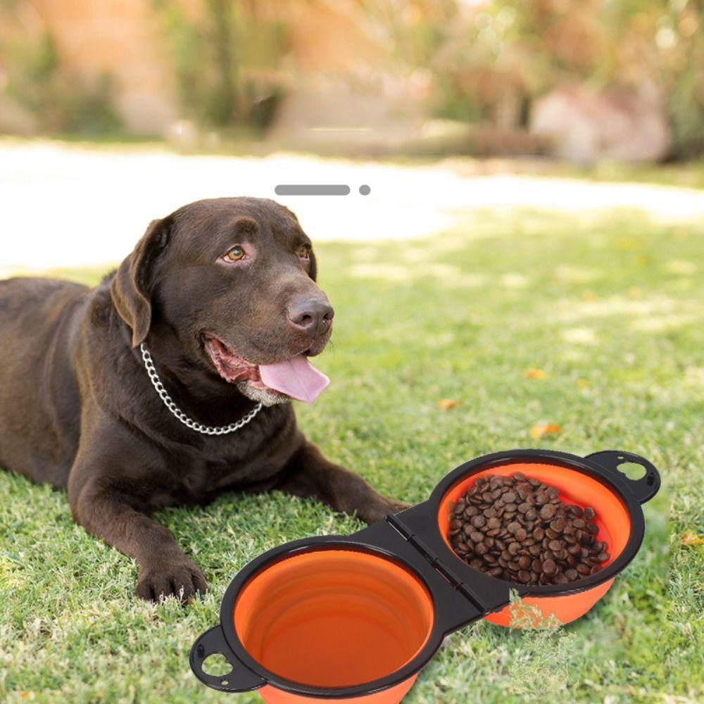 Складная миска для собак TPE Контейнер для корма для щенков Портативная миска-кормушка для собак Собака