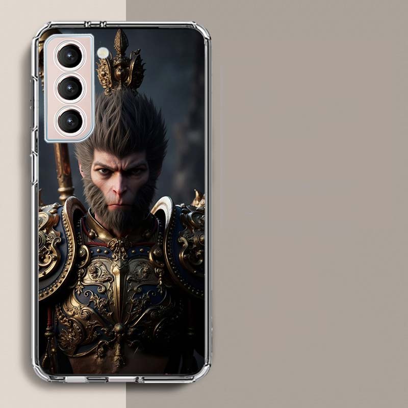 Чехол для телефона Black Myth Wu Kong для Samsung Galaxy S25 Edge S24 S23 FE S21 S20 S10 Plus S22 S26 Ultra Чехол Прозрачные Чехлы TPU Capa S