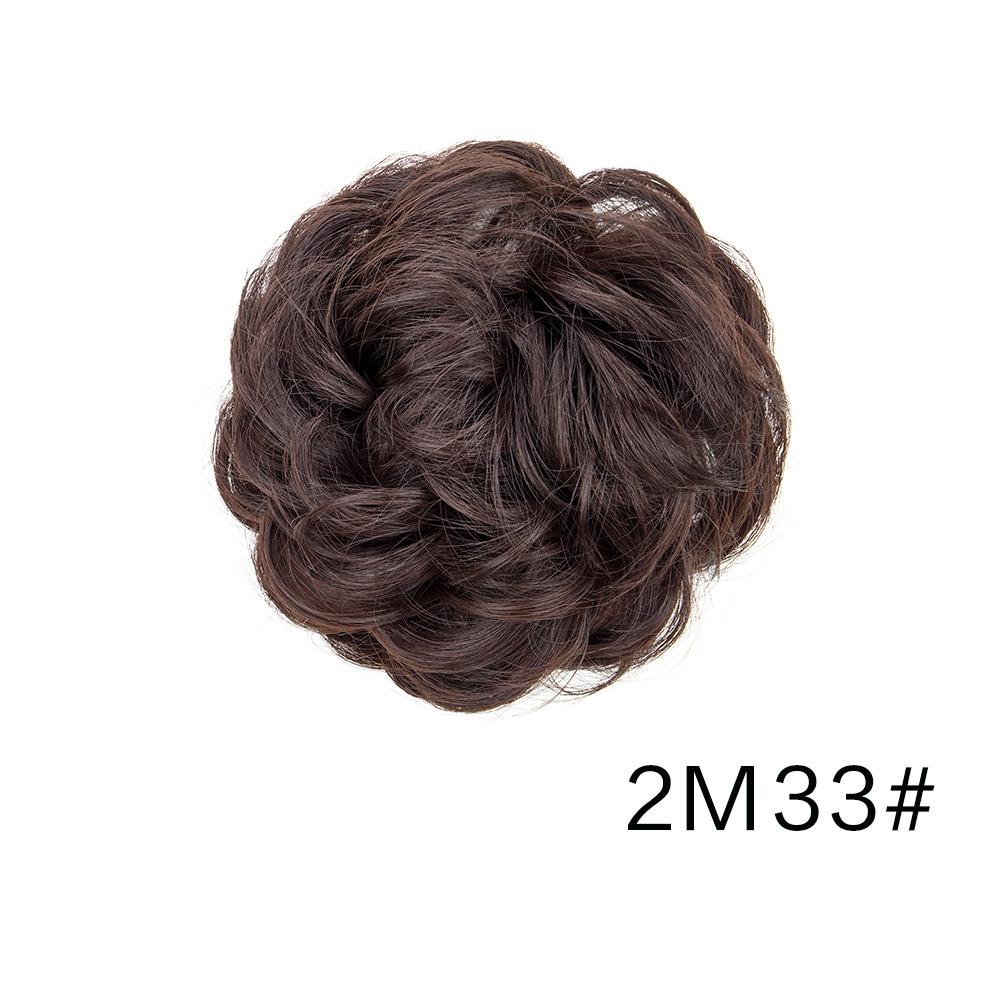 Messy Bun Hair Piece Wavy Synthetic Chignon Scrunchies forElastic Ponytail Band Hair Extensions Thick Hairpieces for Women