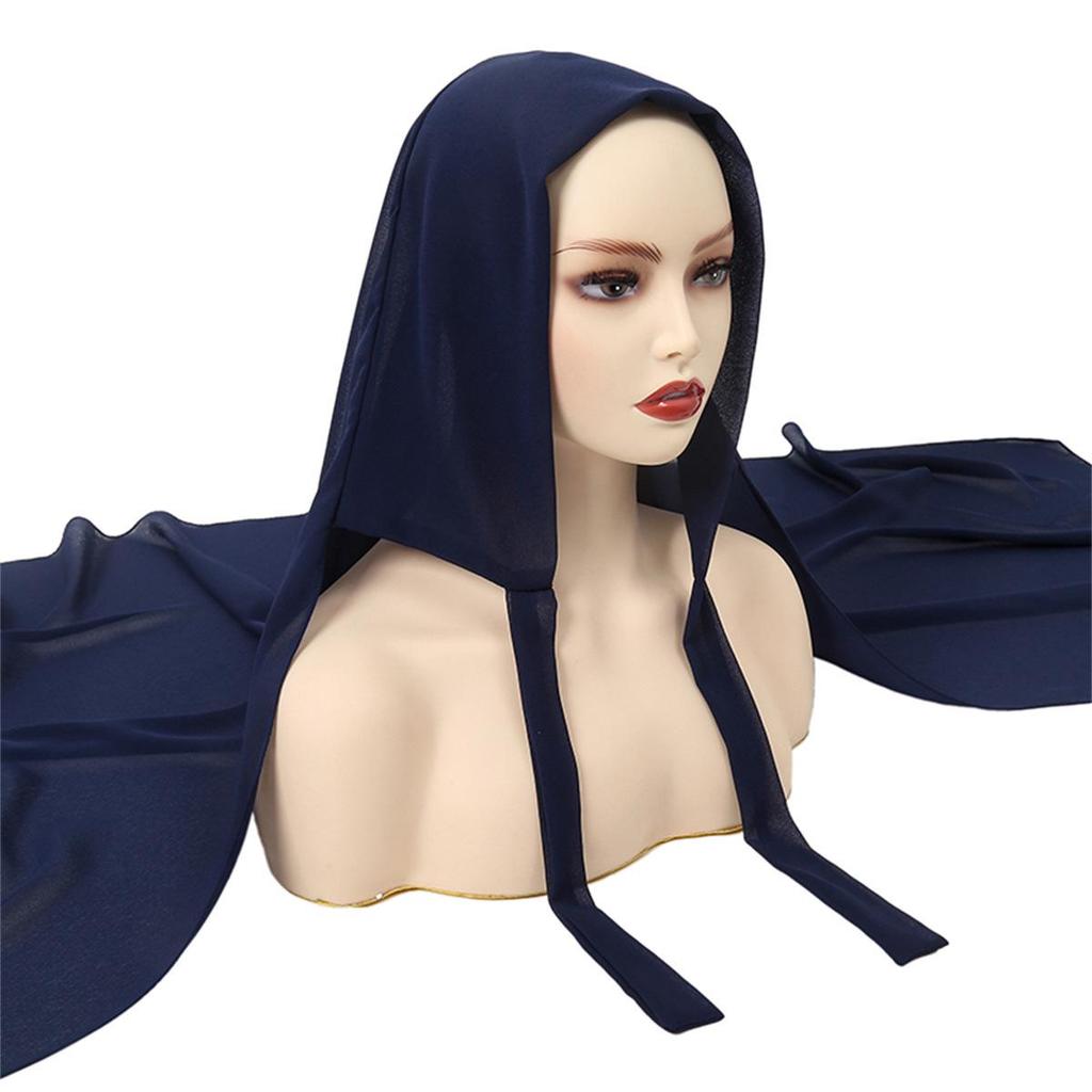 Chiffon Solid Color Headscarf for Women