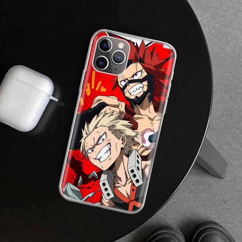 Чехол для телефона MHA Бакуго Кацуки для iPhone 11 12 13 Mini 14 15 Plus 16 Pro Max 17 Air 7 8 + SE Арт Индивидуальный Fundas 11 12