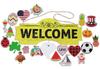 Welcome Sign Front Door Decorations Hanging Rustic Wood Seasonal Holiday Ornaments Housewarming GiftWall Hanging 15" Inches