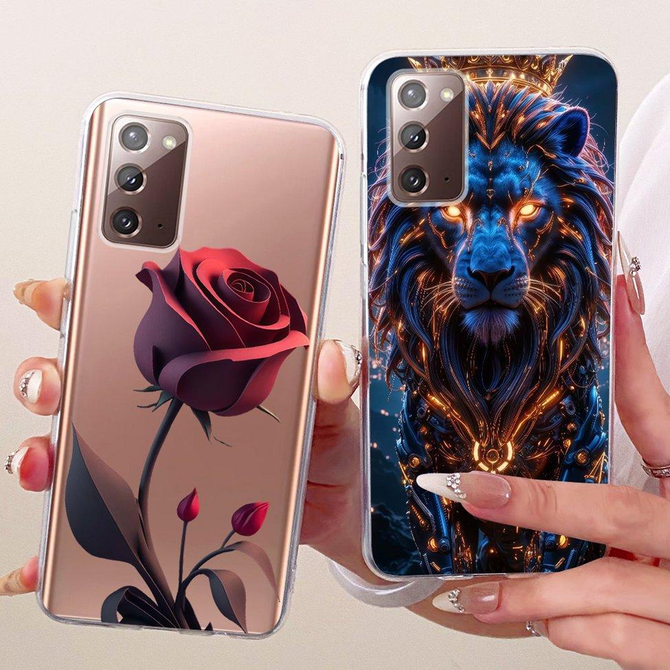 Прозрачный чехол для Samsung Galaxy Note20 5G Модный Модный Забавный Милый Расписной Чехол для Samsung Note20 5G SM-N981B SM-N981W Корпус