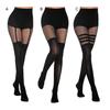 Женские чулки в сетку, сексуальные чулки до бедра, готические черные леггинсы в сетку с высокой талией