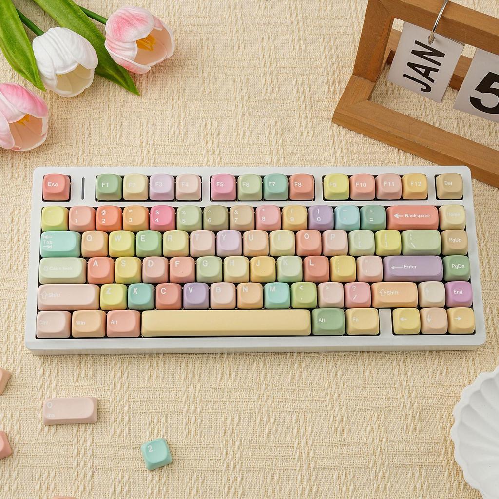 MOA Jelly PBT Колпачки для клавиш - Многоязычные раскладки (Корейский, Немецкий, Французский, Испанский, Бразильский, Русский) с Пробелом