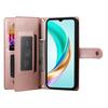 Чехол для Huawei nova 14 Pro 5G Кожаный чехол-кошелек с карманом на молнии и ремешками