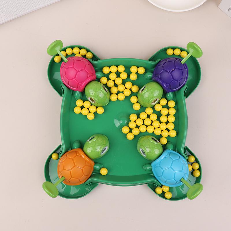 1 Set Children Gifts Hungry Turtle Board Games Turtle Snatching Bean Ball Table Game Kids Educational Toys Family Party Games