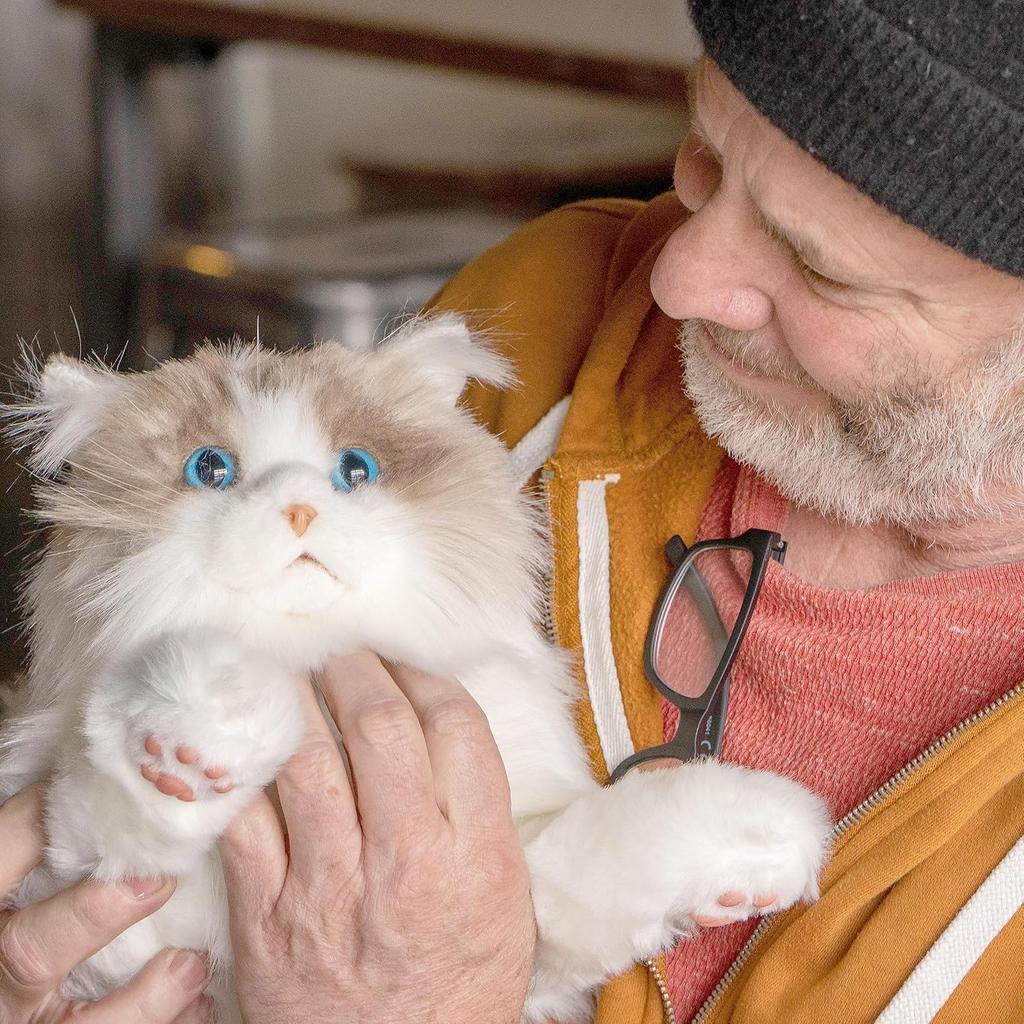 Чонгкер Реалистичный и Живой Плюшевый Кот Ручной Работы Мягкий Милый и Успокаивающий Отличный Подарок для Кота и Идеальный для Дней Рождений и Юбилеев Игрушка,