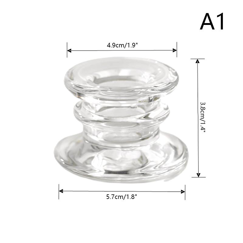 Glass Candle Holder Novelty Nordic Decor Candlestick Romantic Candle Stand Desk Accessories Wedding Centerpieces Ornaments Gifts
