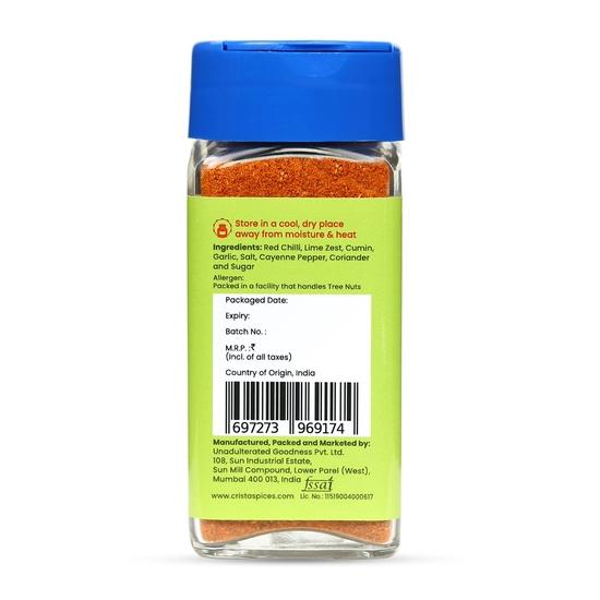 Crista Пикантная приправа чили-лайм | Смесь специй чили и лимона | Не содержит трансжиров | Веганская | Без добавок и консервантов | 50 г