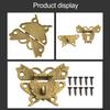 Antique Bronze Lock Butterfly Design Hasp Latch Jewelry Box Lock