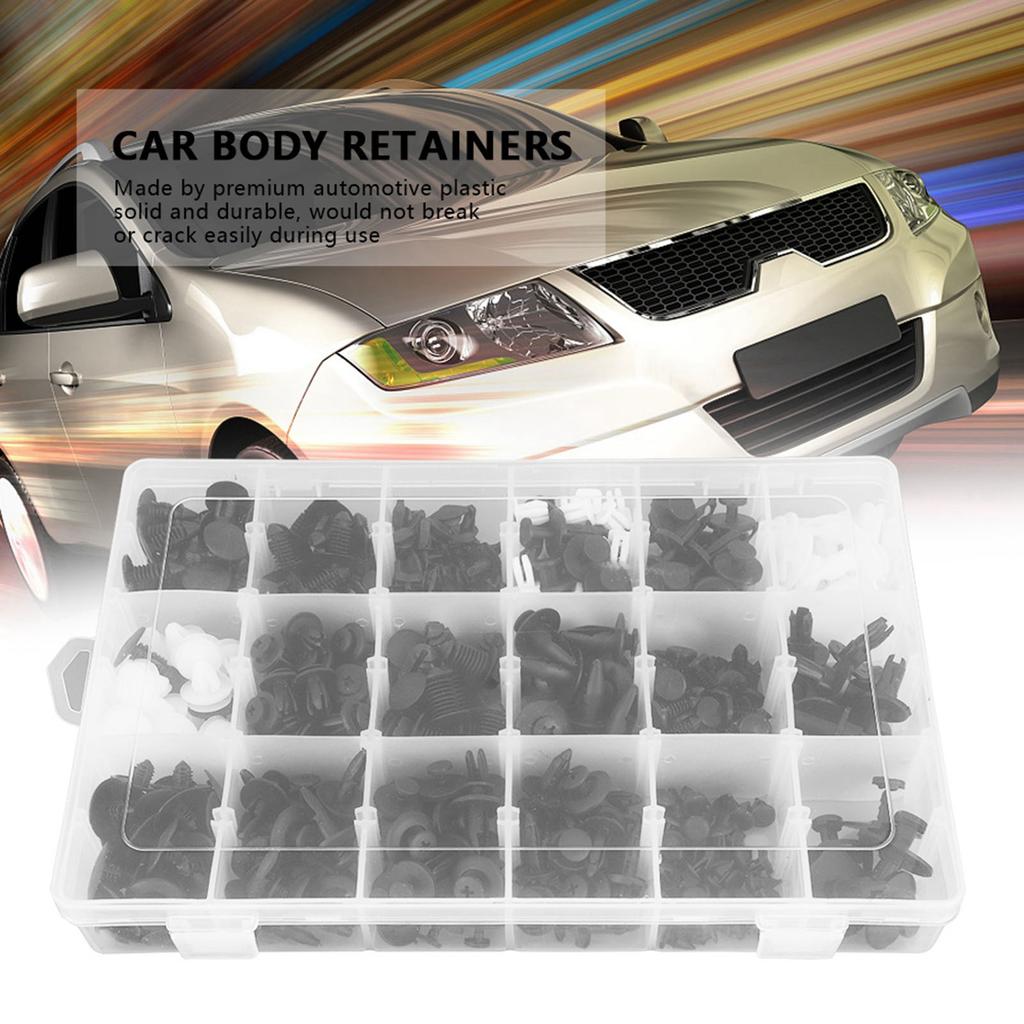 415Pcs 18 Sizes Assorted Clip Trim Car Push Pin Rivet Bumper Door Panel Retainer W Screwdriver