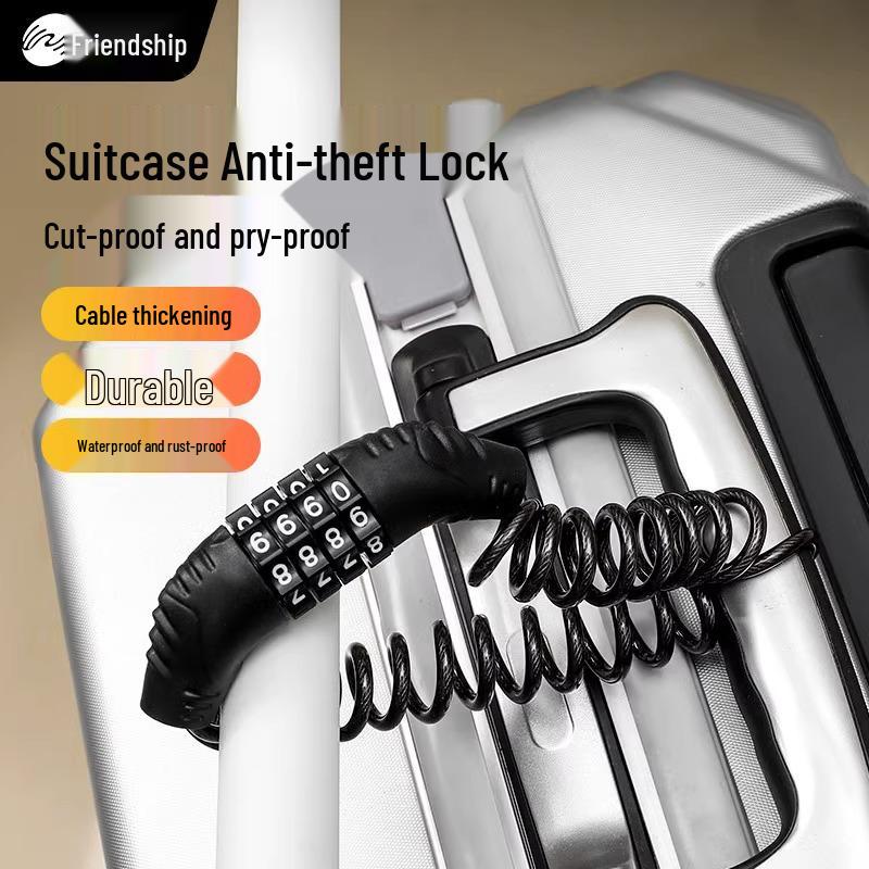 Противоугонная дорожная цепь-замок для багажа в европейских поездах