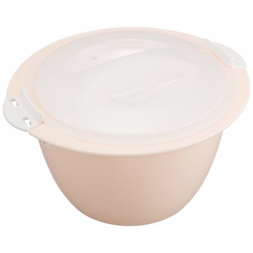 Akebono Sangyo Porridge Maker, Made in Japan, Microwaves a Single Portion of Porridge, Can be Made with Rice or Raw Rice, Includes a Spoon, Microwaves