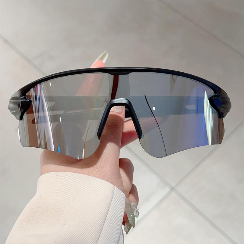 Спортивные очки с полуободковой оправой для мужчин, зеркальные, большого размера, профессиональные велосипедные солнцезащитные очки облегающей формы, защитные очки с защитой от УФ-лучей