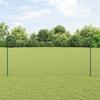 vidaXL Fence Posts 11 Pcs U-Channel Green 140 Cm Steel 3336763