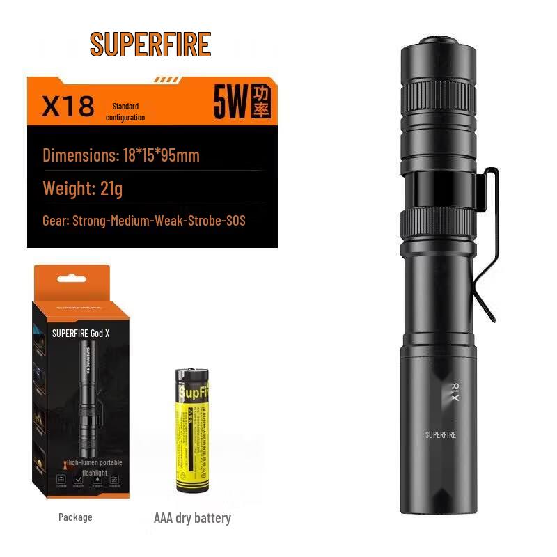 Мини-фонарик SUPERFIRE X18