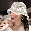 Ladies New Hat Soft Lace Flowers Wide Brim Sun Hat Floppy Summer Hat Lace Ladies Hat Fisherman Hat Casual Hat Sun Hat