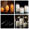 Luxshiny 3-Piece Glass Candle Holder - 6.5cm Clear Cylinder Candle Cups for Pillar Candles, Wedding Centerpieces & Home Decor (Clear)