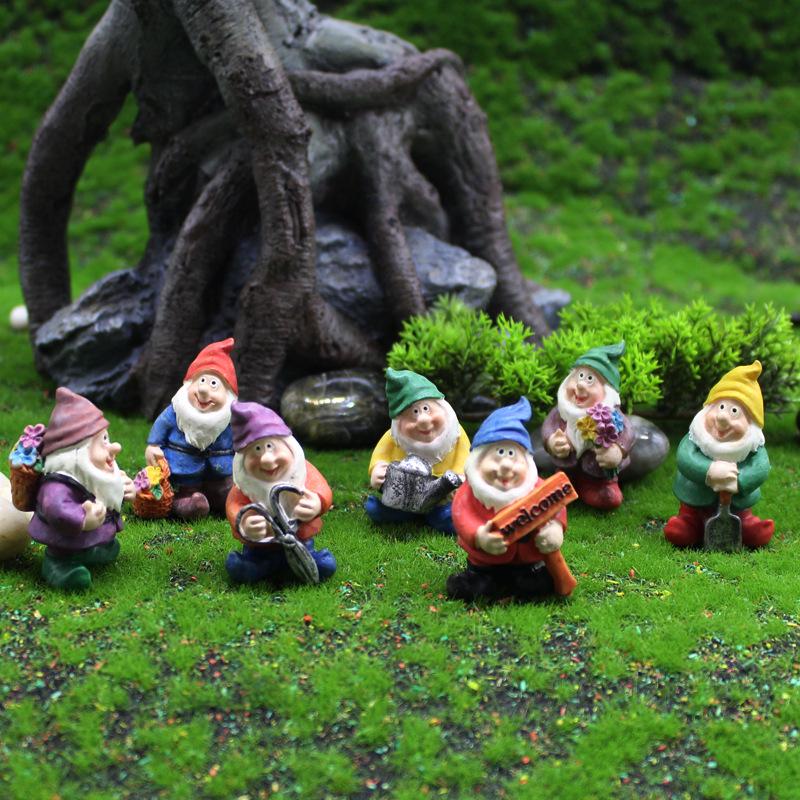 Miniature Resin Garden Gnome Elf for Micro Landscapes
