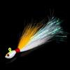 1 шт. Bucktail Jigs Head Hook 3D Eyes Bait 14g 28g Deer Hair Feather Hook Beard Jigging Lure Fishing