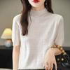 Women Knit T-shirt MODERN NEW SAGA Summer Knitted Shirt Short Sleeve Tees Spring Pullover Knit Tops