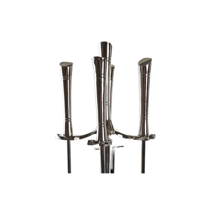 Ustensiles Pour Cheminée - DKD Home Decor - S3038839 - Acier Inoxydable - Aluminium - Argenté