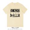 ONE PIECE Trendy Brand Retro Clothes Short-sleeved Peripheral T-shirt Men's and Women's Pure Cotton Printing Loose Summer