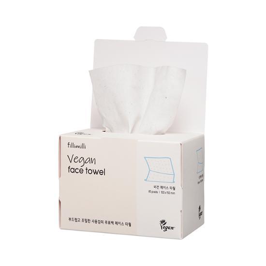 Philimilli Vegan Face Towel, Korean Cosmetics
