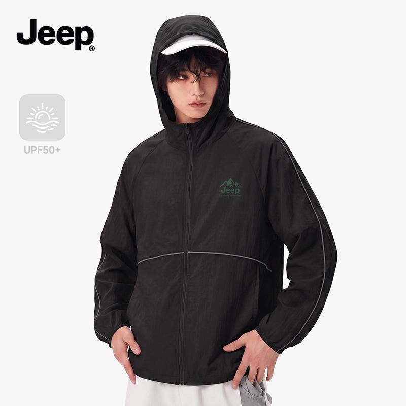 Jeep Мужская куртка с капюшоном для защиты от УФ-излучения