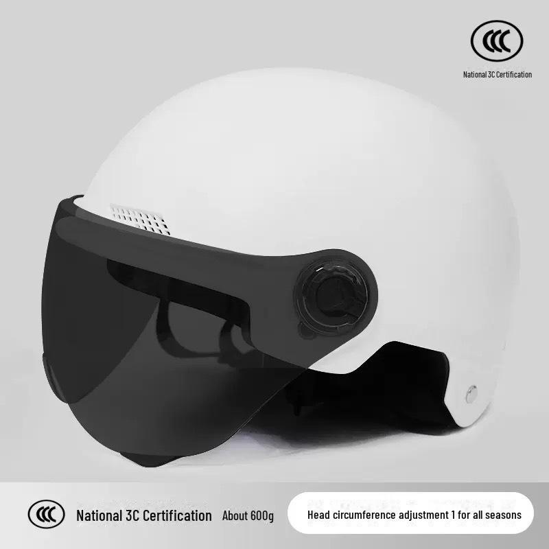 Сертифицированный 3C ветрозащитный и солнцезащитный шлем для электровелосипеда на все времена года - небьющийся полушлем для мужчин и женщин