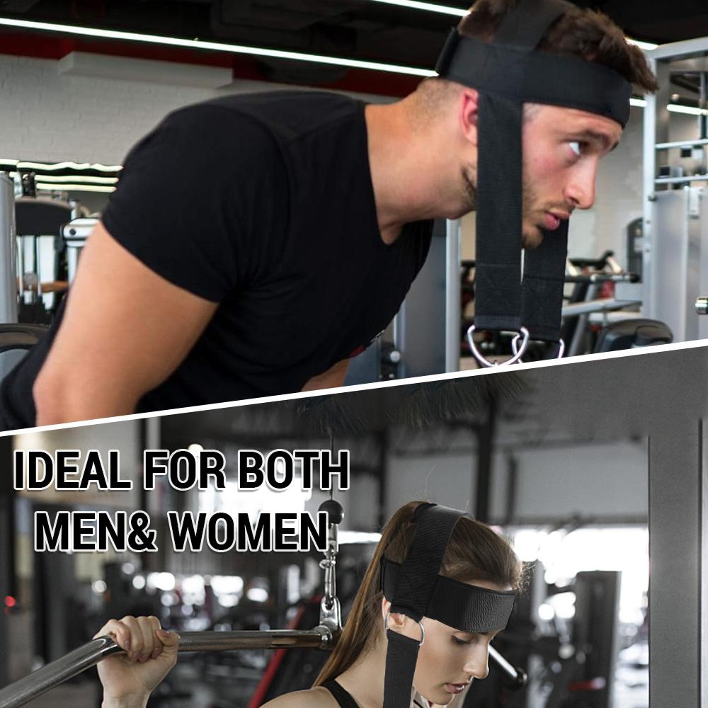 Регулируемый шейный ремень для тренировки шеи с широким мягким ремнем