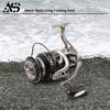 Factory  Left Hand Spinning Metal Reel 6 Bearings 5.2:1 Gear Ratio Aluminum Alloy Body Two-Speed System Stream River