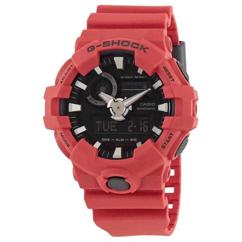 Casio Серия G-SHOCK трехмерные крупные стрелки модные повседневные спортивные двойной дисплей водонепроницаемые и ударопрочные часы кварцевые мужские wa GA-700-4APR
