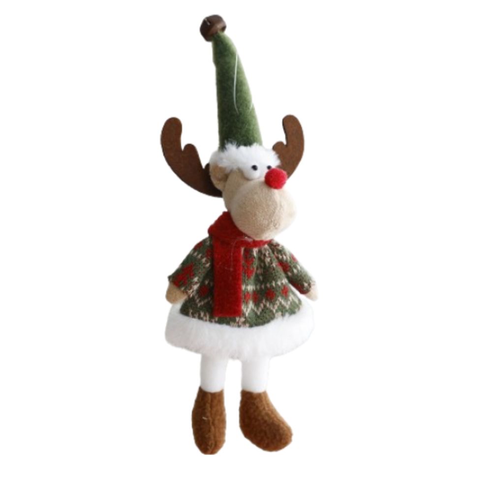 Мультяшный Санта-Клаус, подвесные украшения, мягкие украшения для рождественской елки, подарок на Новый год