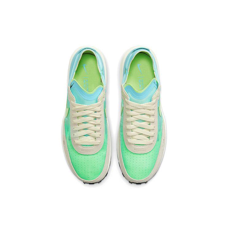 Nike Женские кроссовки Waffle One Bleached Aqua Lime Glow, зеленые DC2533-401