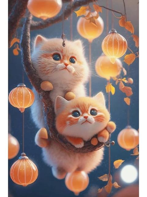 5D полная дрель DIY Алмазная вышивка милые кошки алмазная живопись животное мозаика комплект стразы фотографии