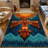 1PC Aboriginal Mythology Sun Bird Print Carpet for Bedroom Living Room Bedside Sofa Floor Mat Modern Home Decor Area Rug