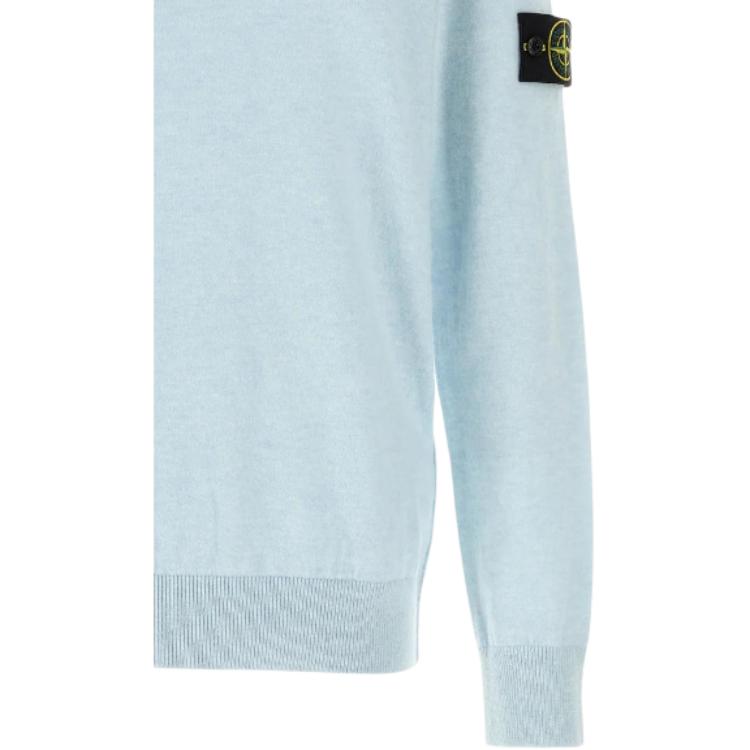 STONE ISLAND Однотонный свитер с круглым вырезом и длинным рукавом для мужчин свитер L1S155100010S00B4-V0041