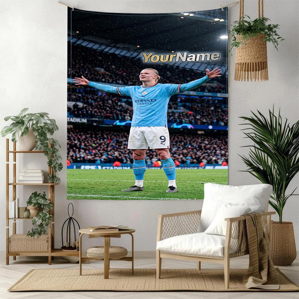 Haaland Custom Your Name Wall Decor Tapestry Art For Pet Memorial Birthdaywedding Party Backdrop Family Gift